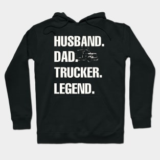 husband dad Trucker legend Hoodie